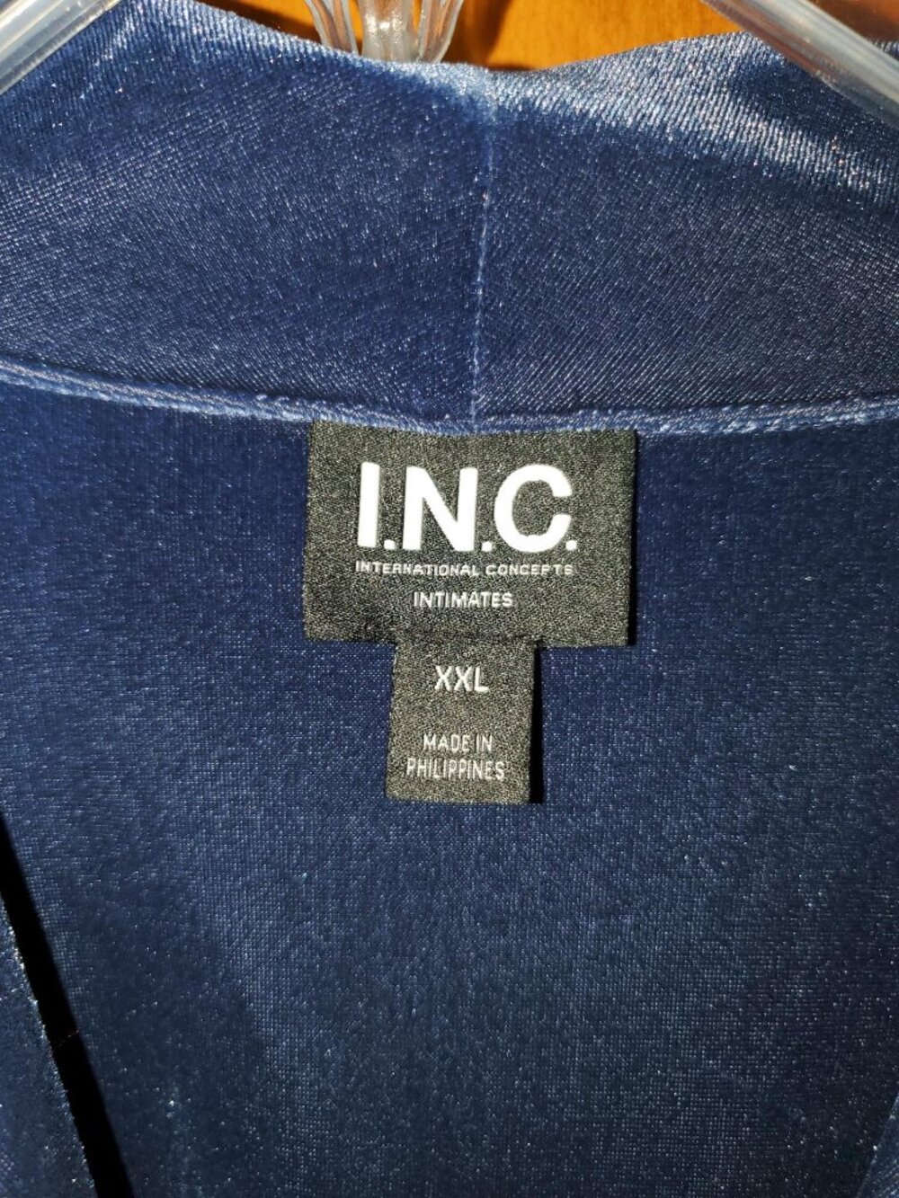 NWT I.N.C. Women's 2pc Velvet Shawl-Collar Pajama Set Size XXL - Picture 5 of 8